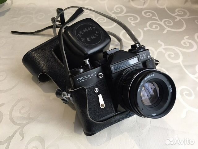Пленочный фотоаппарат Зенит ет+Helios 44м-4