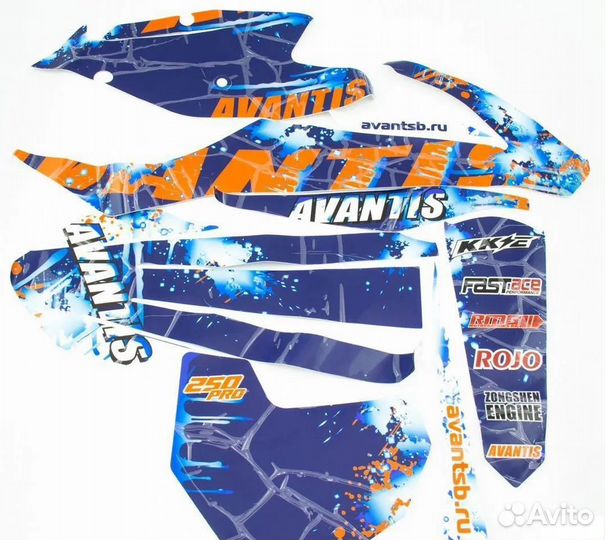 Набор наклеек Avantis Enduro 250 Pro (KTM)