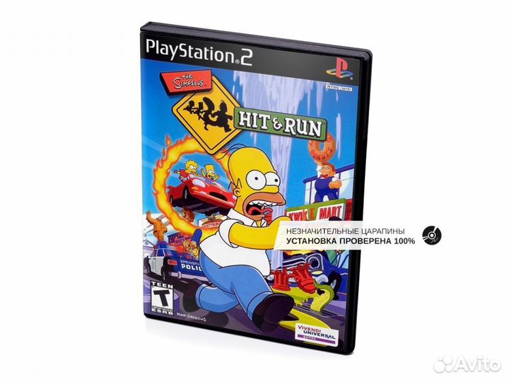 The Simpsons Hit Run, б/у, незнач.царап. (PS2)