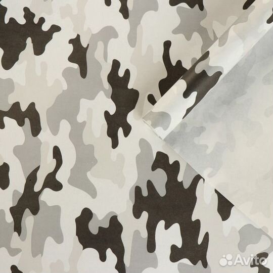 Бумага упаковочная крафт с рисунком