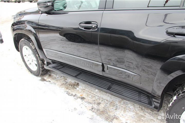 Пороги Prado 150 стиль Lexus GX 460 с металлическо