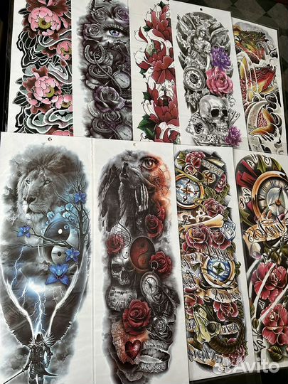 Временные татуировки, переводные тату