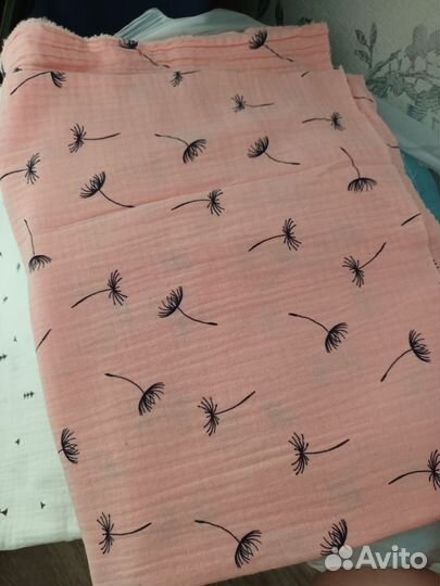 Муслиновые пеленки новые). Ткань муслиновая