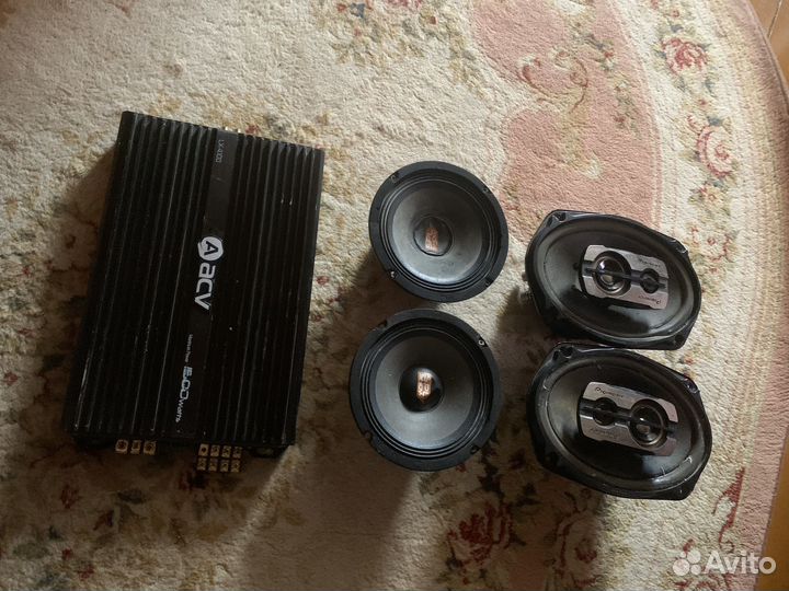 Колонки и усилитель