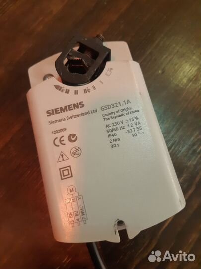 Электропривод воздушной заслонки siemens GSD321.1A