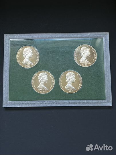 Набор монет олимпиады 1980 isle OF MAN crowns