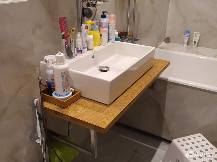 Кронштейн для столешницы матовый хром