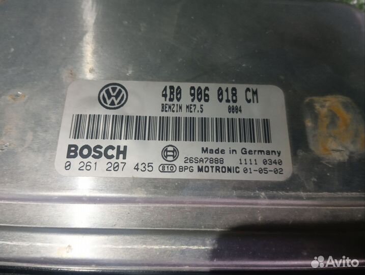 Эбу Volkswagen Passat b 5 1.8 т 170 лс