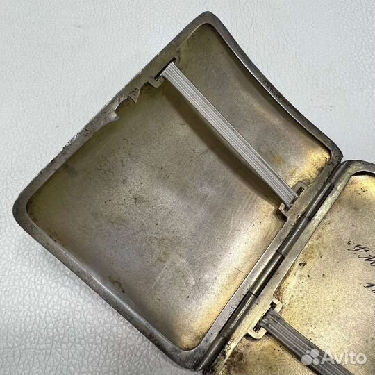 Портсигар серебряный