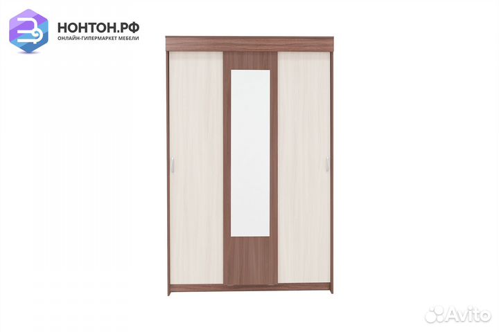 Шкаф-купе Бассо ясень шимо светлый / ясень шимо те