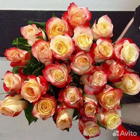 Цветы розы букет