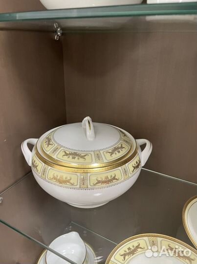 Столовый сервиз yamasen на 12 персон. Золото 24К