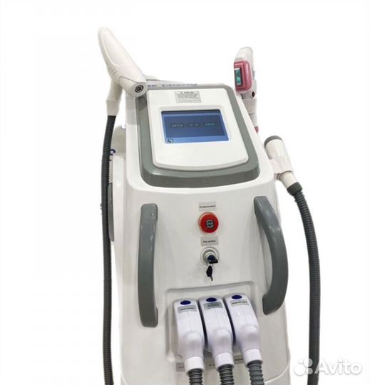 Аппарат3в1:удаление волос, рф-лифтинг, карб пилинг