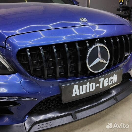 Решетка Mercedes C Class W205 С205 GT Style Black