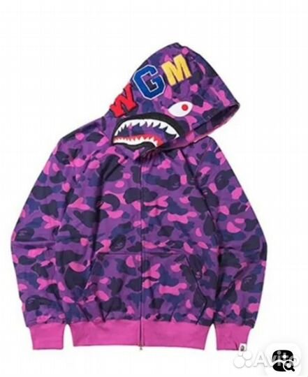 Зип худи bape shark