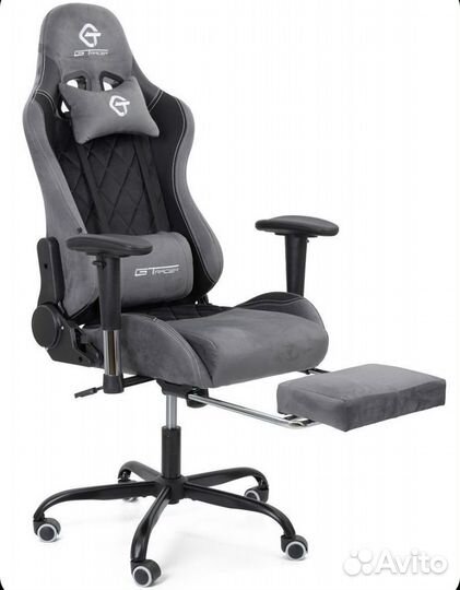 Кресло компьютерное игровое с подножкой