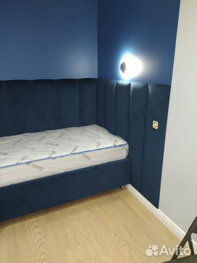 Мягкие стеновые панели, детская кровать