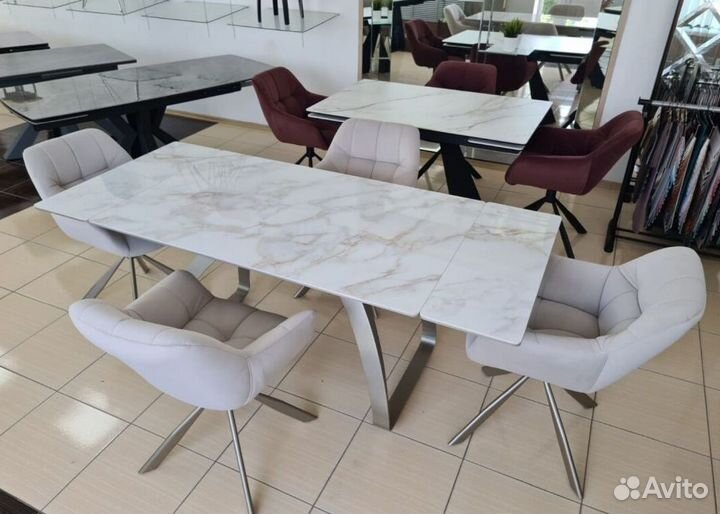 Стол из керамогранита раздвижной SKR-48733