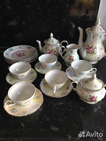 Сервиз чайный «Роза» Гдр