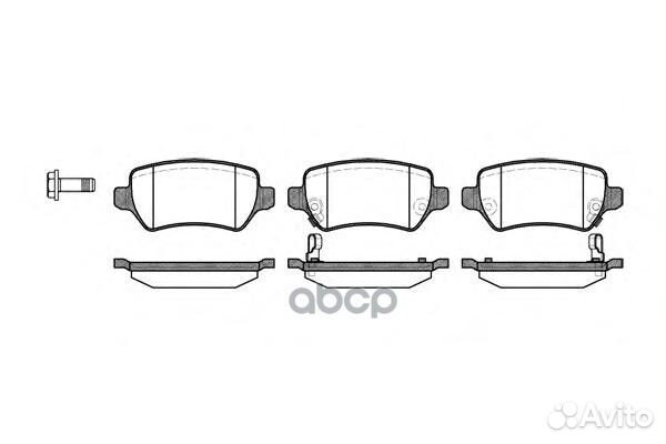 Колодки торм. дисковые задн. 295702 Road house