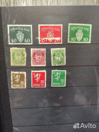 Почтовые марки Норвегия