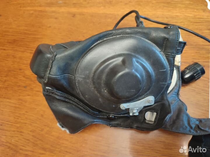 Шлем лётчика кожаный