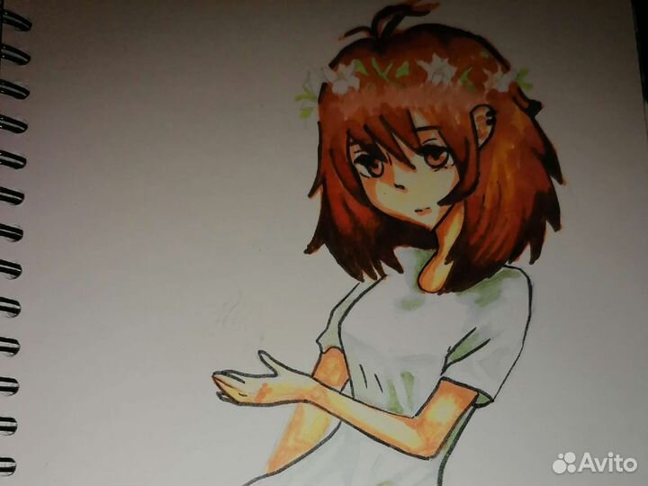 Рисунок в стиле аниме