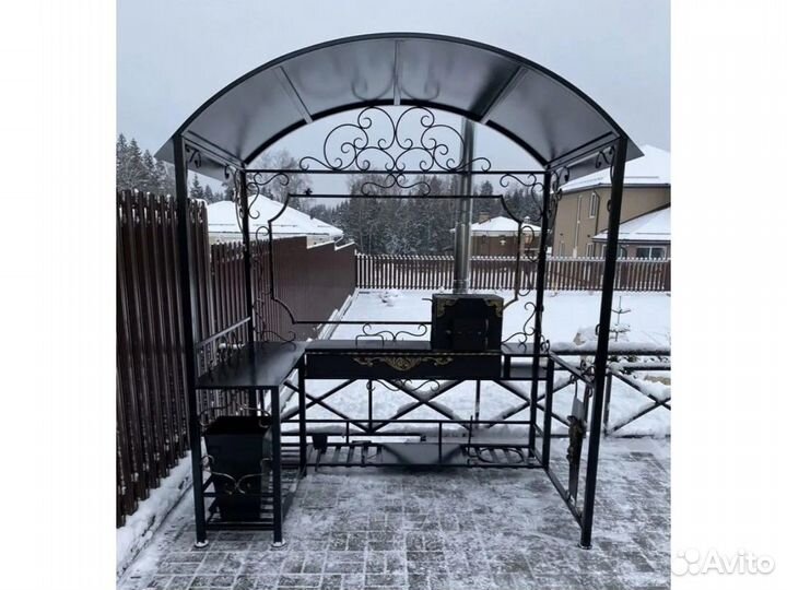 Мангал беседка для дачи