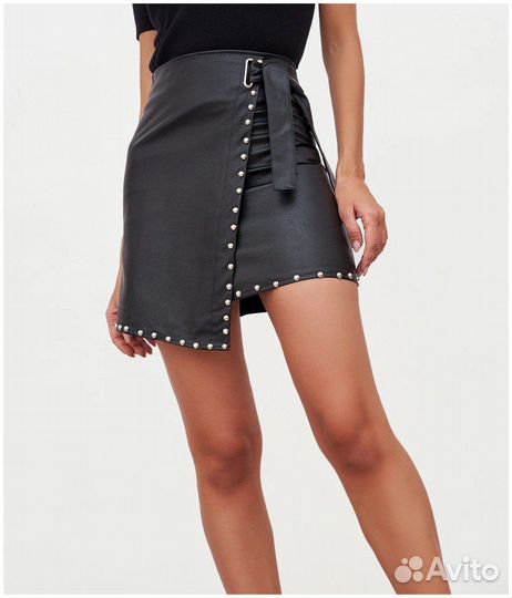 Кожаная юбка новая