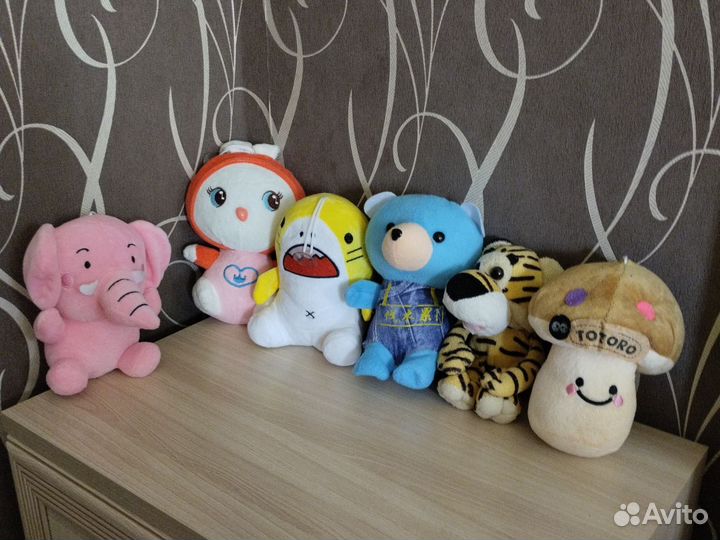Мягкие игрушки пакетом и 2 круга