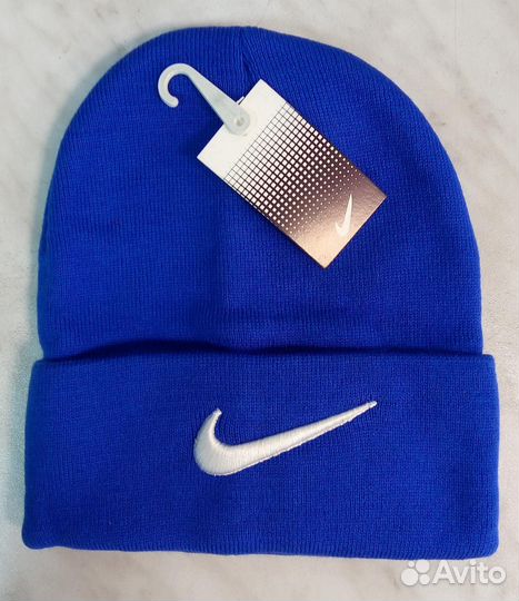 Nike шапка зимняя с подворотом Магазин