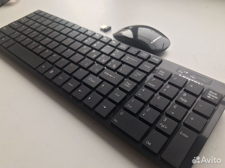 Беспроводная клавиатура и мышь lentel