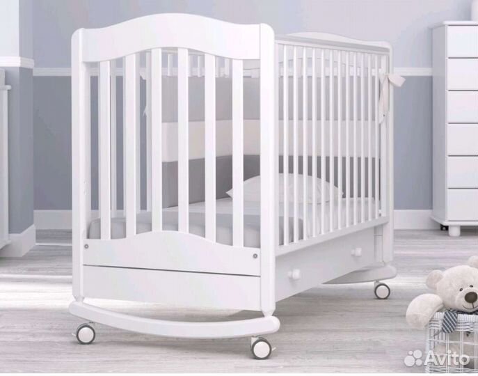 Детская кровать качалка из бука Гандылян 