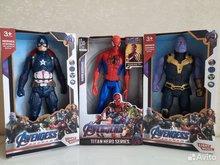 Железный человек, Человек паук, Халк, Танос