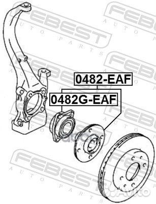 Ступица передняя, шт 0482geaf Febest