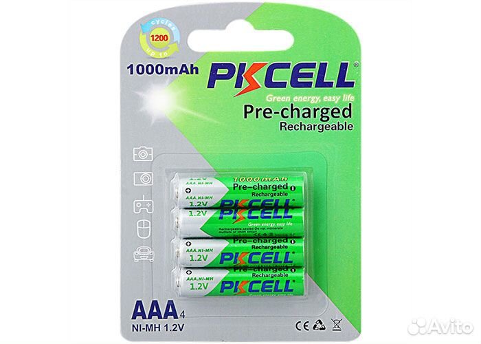 Аккумулятор pkcell NI-MH RTU AAA1000-4B