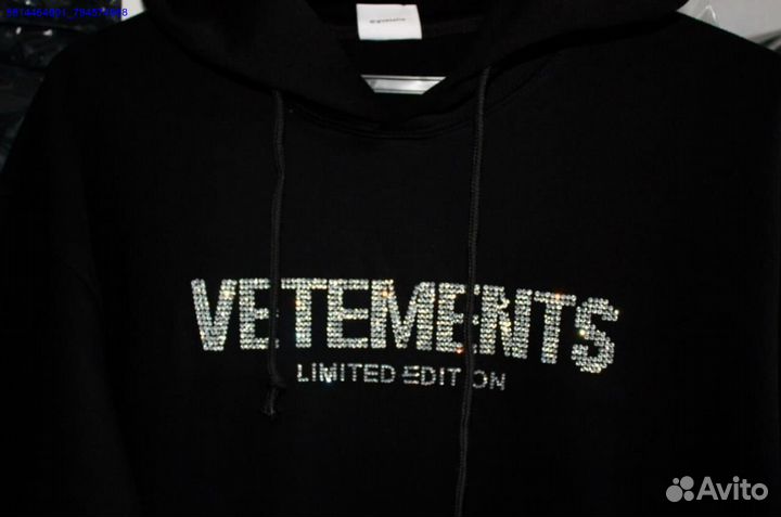 Худи Vetements со стразами vhq (Арт.89434)