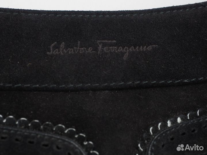 Salvatore ferragamo сумка женская черная замша