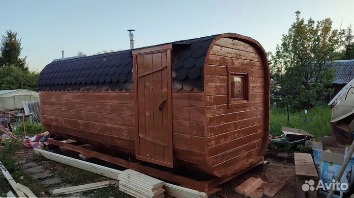 Баня-бочка квадро с доставкой