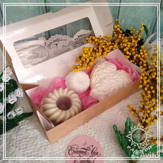 Подарочное натуральное мыло с нуля, ручной работы