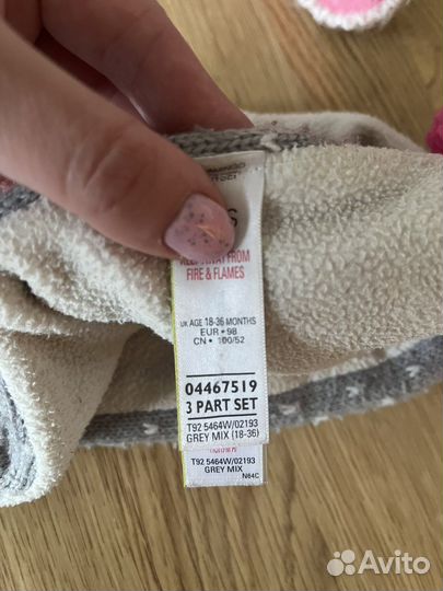 Комплект Marks&S шапка шарф для девочки 2-3 года