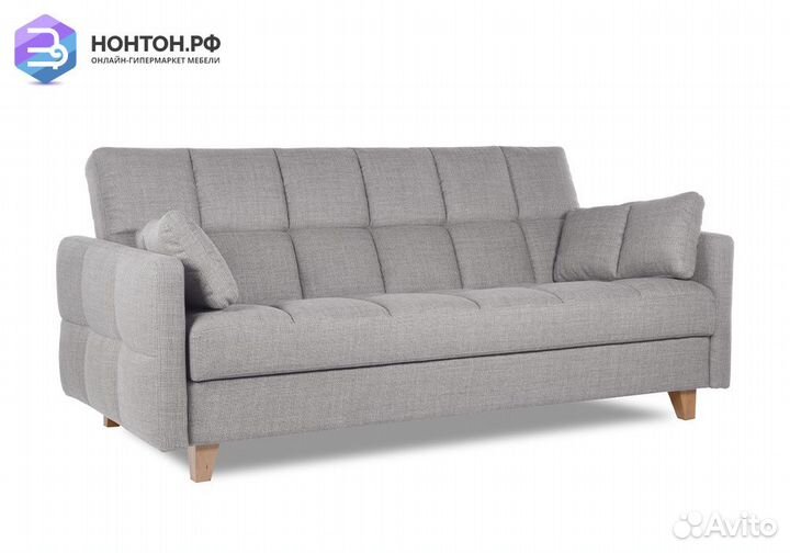 Диван книжка Ригдом светло-серый