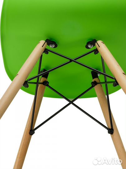 Стул в стиле eames DSW,салатовый, 1 шт