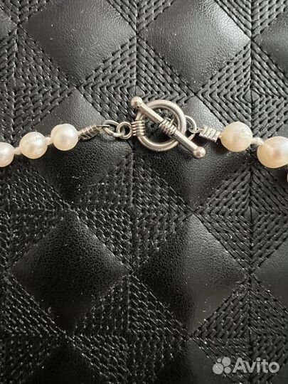 Колье из натурального жемчуга