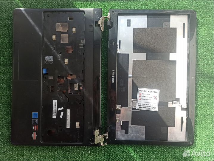 Корпус крышка рамка поддон топкейс samsung np355e5