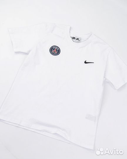 Футболка Nike с логотипом Paris Saint-Germain (21037363) (Белый, L)