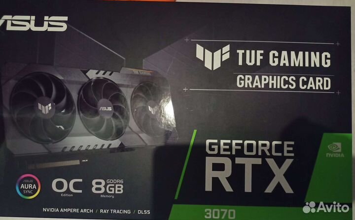 Видеокарта Asus rtx 3070 8gb -1шт