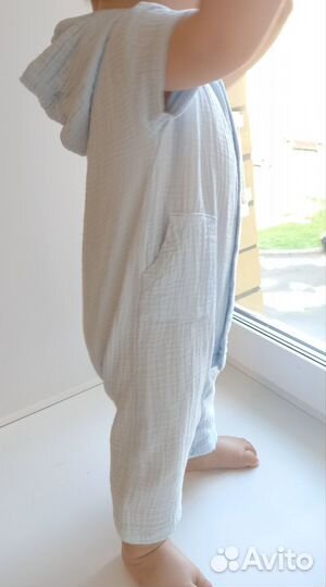 Муслиновый костюм для мальчика 80