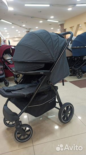 Прогулочная коляска Indigo Epica LUX S темно-серая