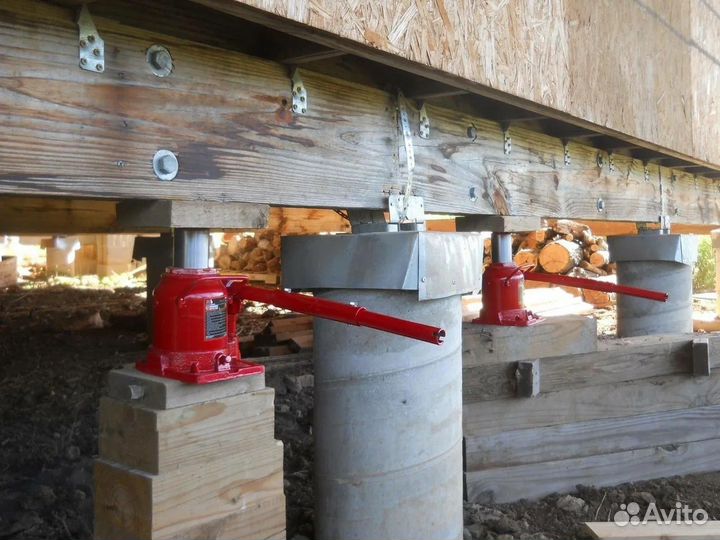 Поднятие домов замена венцов